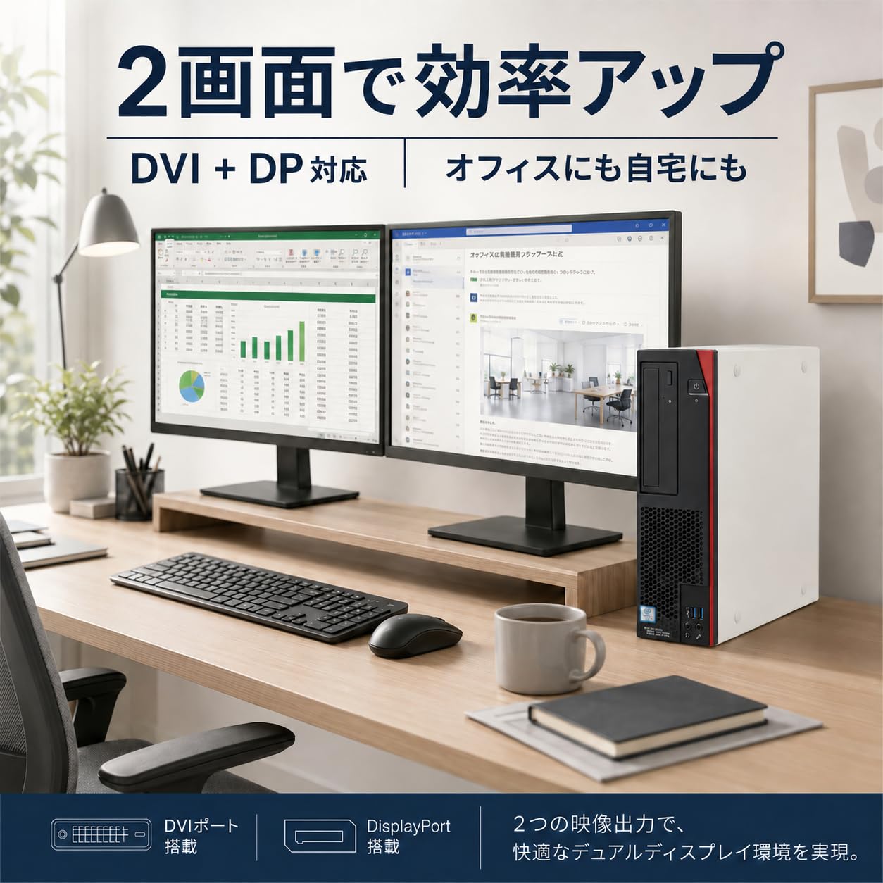 Amazon.co.jp: デスクトップパソコン ESPRIMO D588 整備済 第9世代 i3
